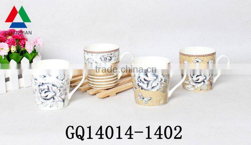Liling coffee cup best bone china brands with decls for gift