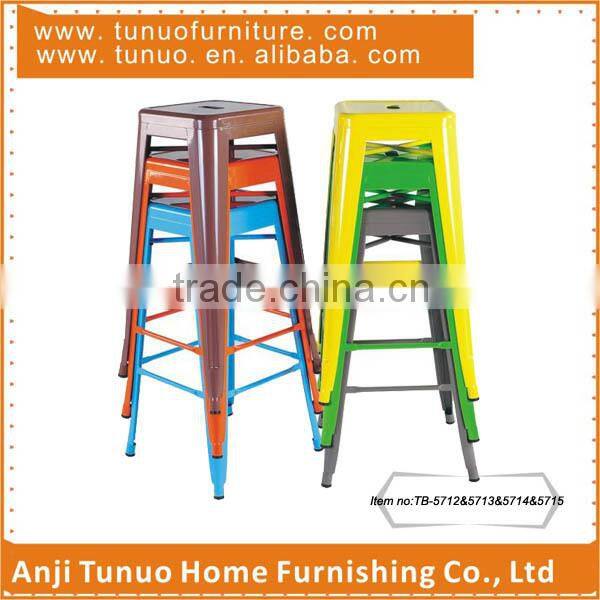 Stackable metal stool,High set,For home/pub/snack shops,Stackable,TB-5712&5713&5714&5715