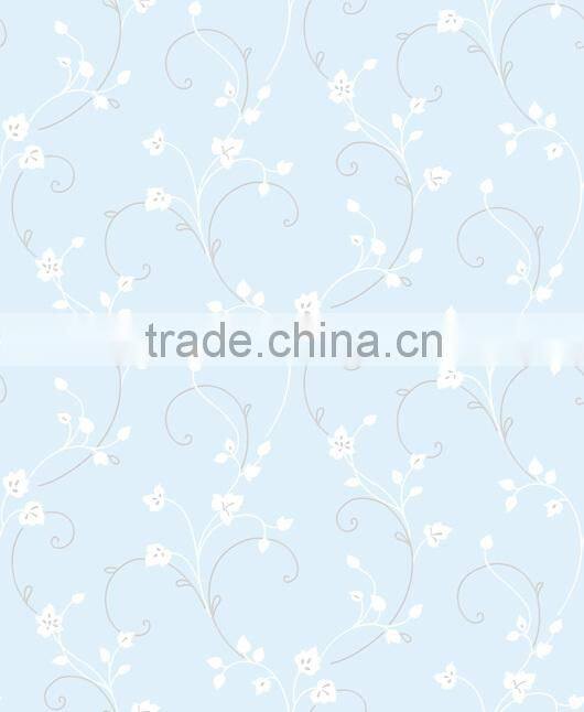 Beautiful pink flower pattern wallpaper for home decoration