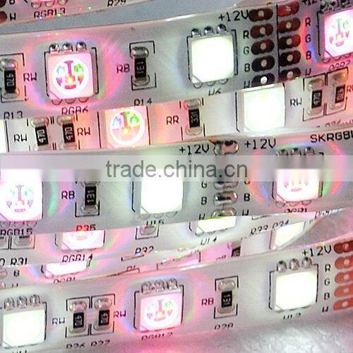 color changeable 60leds/m 72leds/m waterproof IP65 IP68 SMD 5050 flexible RGB led strip with white