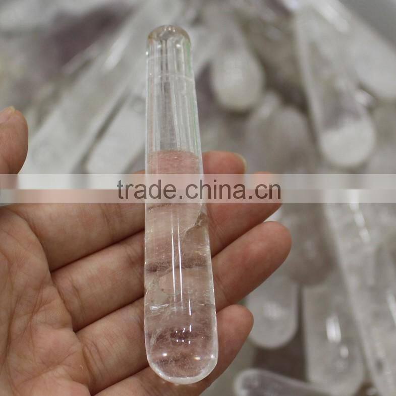 Wholesale price natural rock quartz crystal massage wands
