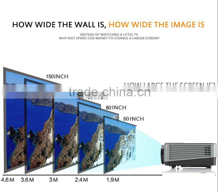 2000lumens full HD 1080P movie projector/proyector/beamer portable lcd projector RD801