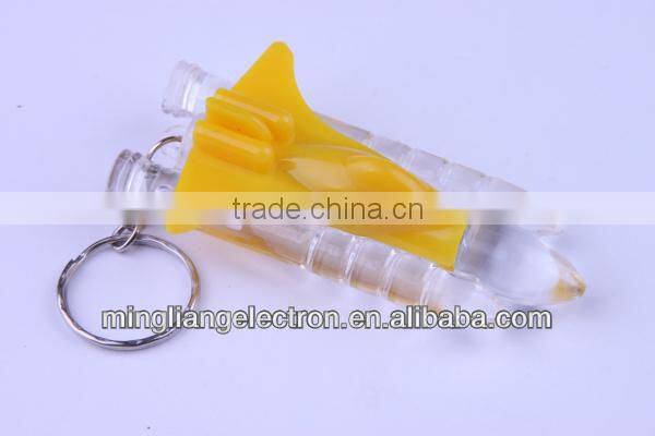 Boat keychain with led light