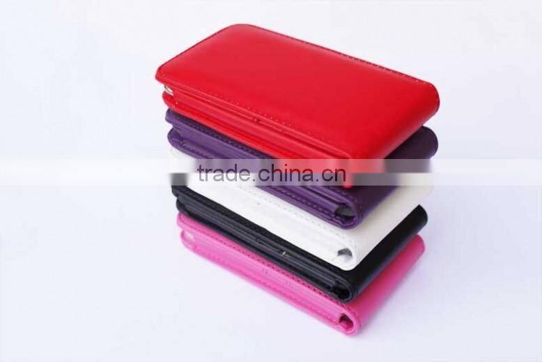 high quality pu leather case for ipod touch 5, classic design leather cases