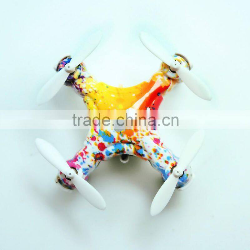 Colorful beauty LED light small electric vehicle 6-axis gyro rc quadcopter