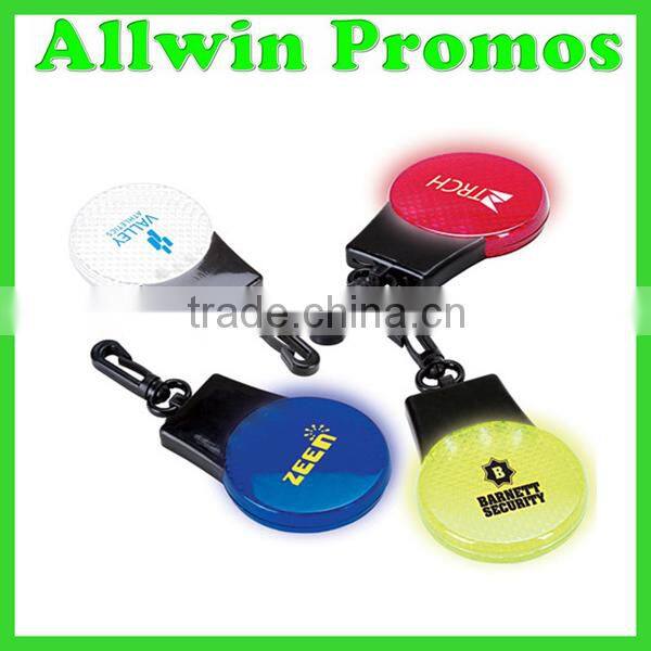Promotional LED Flashlight Reflector with Keychain