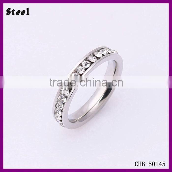 Fashion Yiwu Jewelry Factory Channel Setting Men Ring Model