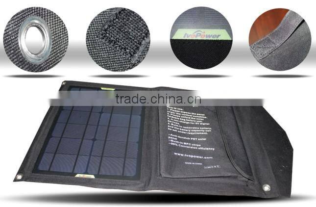 15W monocrystalline siliconsolar foldable solar charger