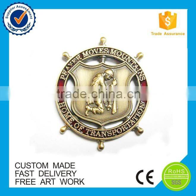 Good quality zinc alloy challenge metal coin for sale