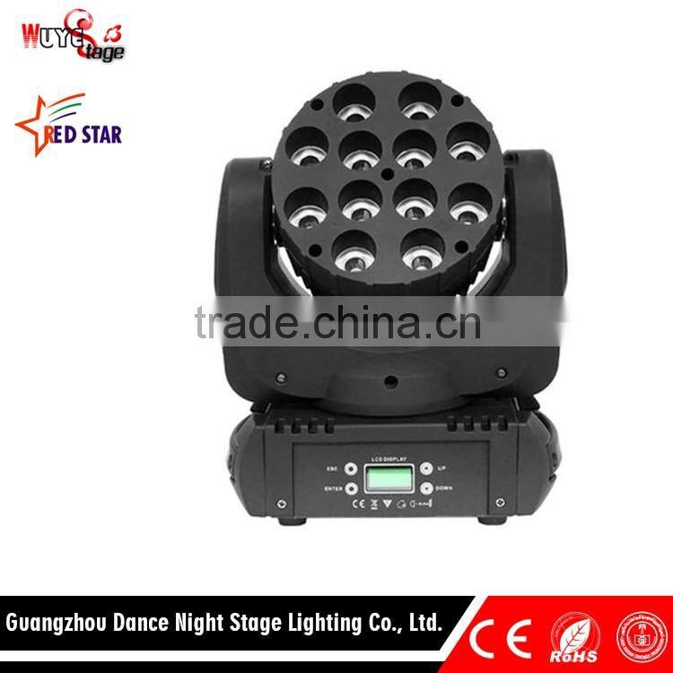 Alibaba China Mini 12PCS LED Light LED Beam Moving Head Light Stage Lighting