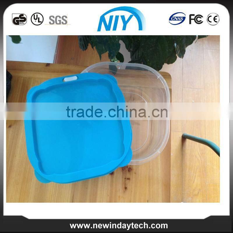 7 sets microwave plastic food preserving box, container with colorful lid