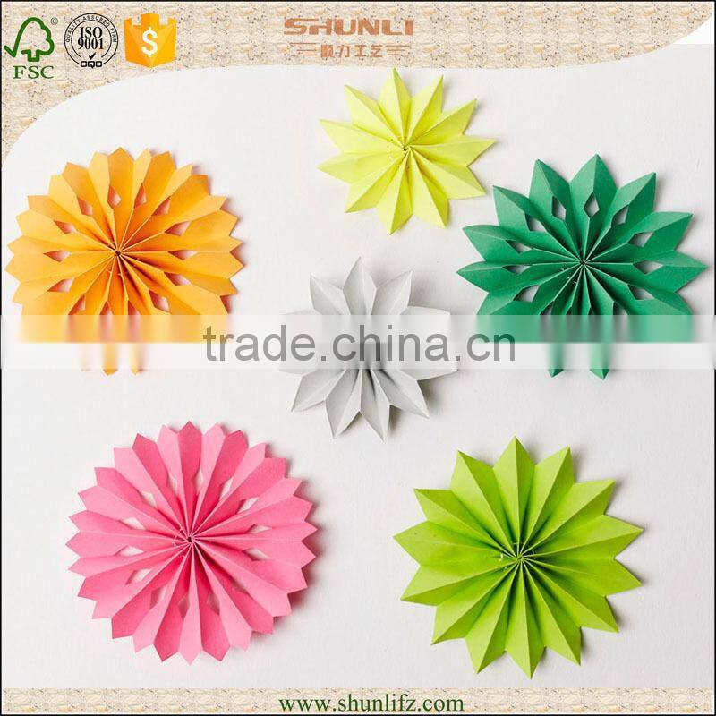 Christmas decoration Paper rosettes hanging paper fan