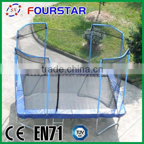 8*12FT Rectangle Trampoline with Safety Net for High Jump for Sale