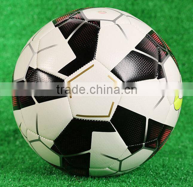 size 5 hand stitched leather soccer balls