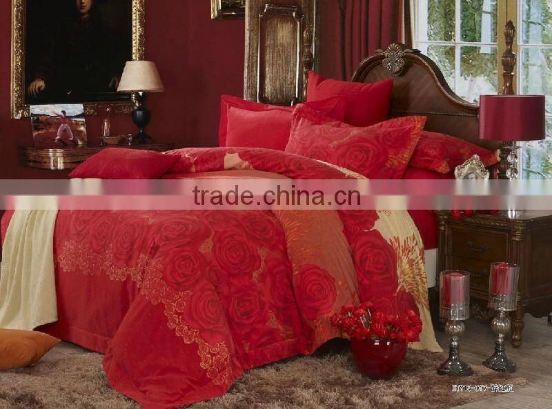 Fashion new design adult home textile tencel quilt bedding set