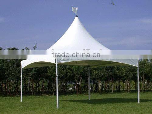 High quality Easy set High Peak 5 x 5 m white outdoor PVC wedding party tents, event tents, gazebo, carports with sidewalls