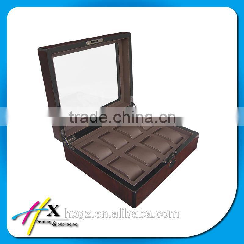 Custom Design Bronze Watch Case with Acrylic Lid