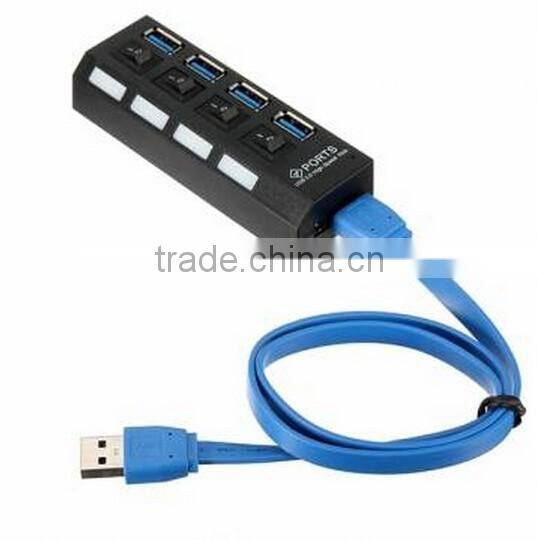 4 Ports USB 3.0 HUB / 4 Ports Hub Speed 5Gbps for PC laptop / USB hub on/off switc
