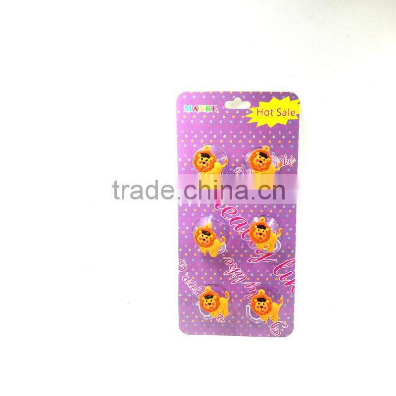 Silicone plastic bathroom wall hook hanger adhesive suction cup