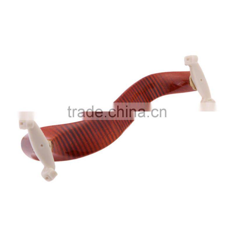 Violin Shoulder Rest Maple Wood Fit 3/4 4/4 Fiddle Violin with Cleaning Cloth