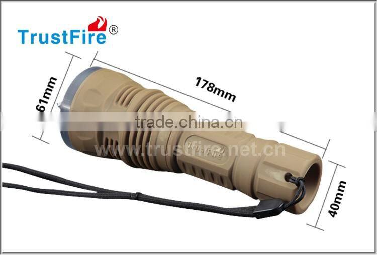 TrustFire underwater diving flashlight 100M DF002 searching torch 650LM Lanterns underwater diving IPX8 torch lamp economic