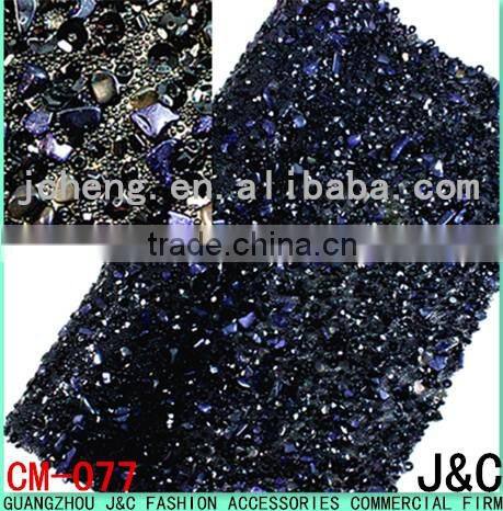 24*40 gun color metal beads chain hot fix sheet