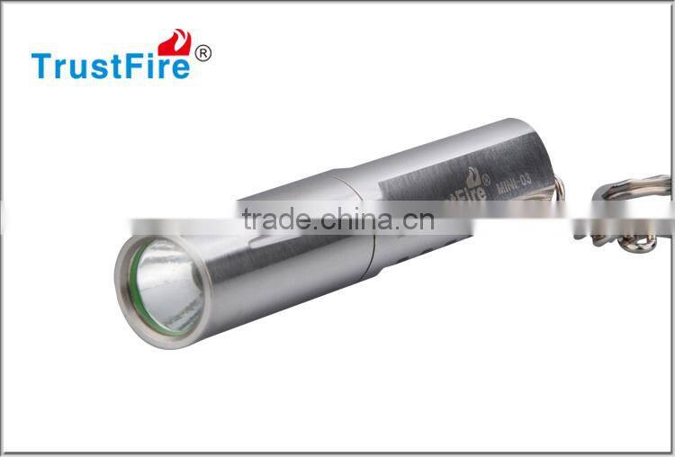 TrustFire new mini led flashlight Stainless Steel Flashlight MINI-03 200LM with AAA battery