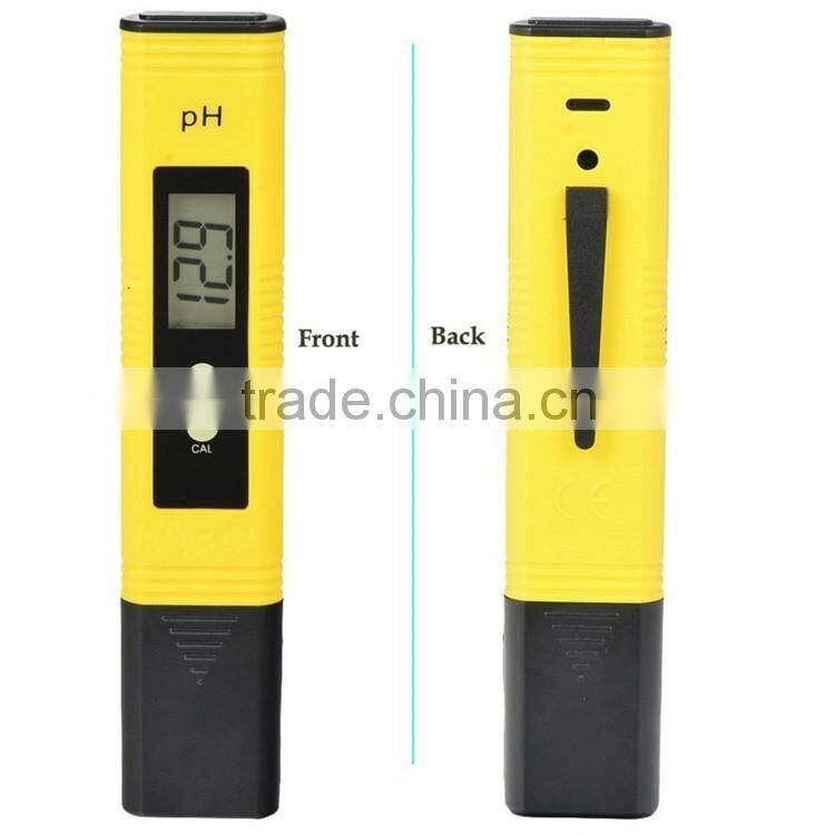 2016 New Protable LCD Digital mini PH Meter Pen of Tester accuracy 0.01 Aquarium Pool Water Wine Urine automatic calibration