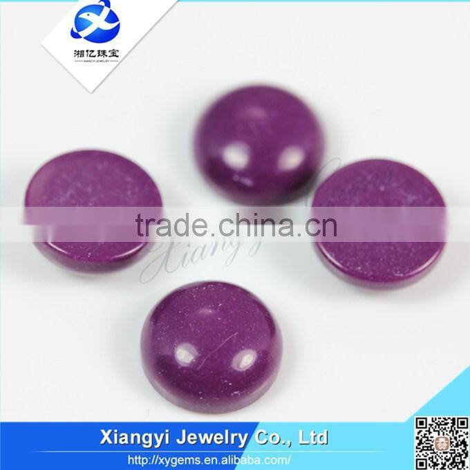 8mm Factory wholesale bead china manufacturing semi precious loose beads round beads purple cabochon turquoise rough