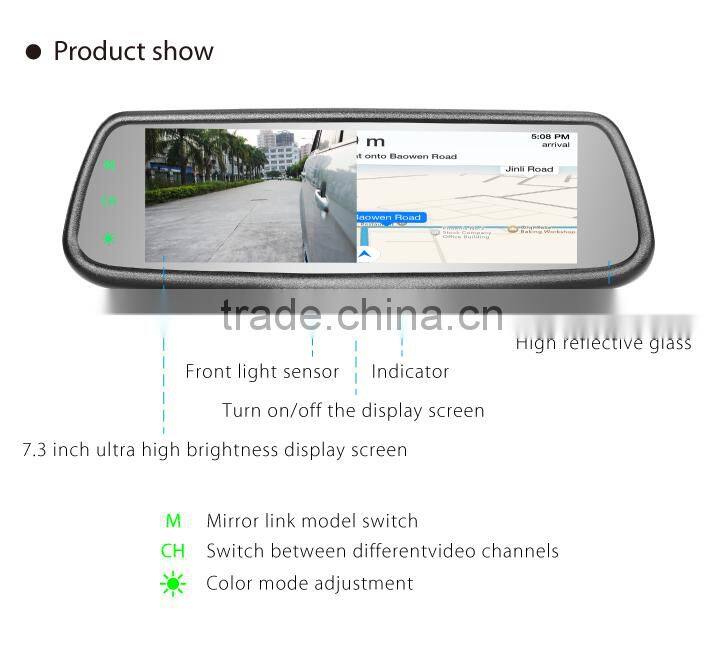 Germid Smart Rearview Mirror with Player and Wifi Mirror Link function