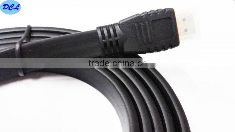 1.8M Black flat HDMI cable male to male