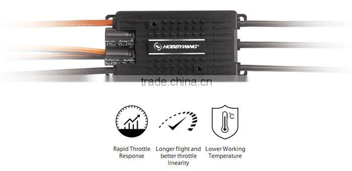 Hobbywing RC Aircraft System Platinum 120A V4 Brushless ESC Excellent Motor Speed Governing