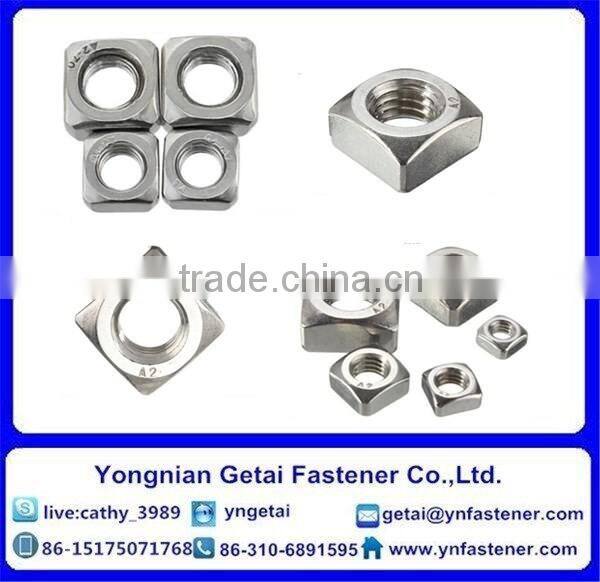 Stainless Steel 304 Square Nuts