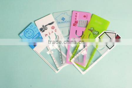 2015 high quality pocket led magnifier card Bookmark magnifier
