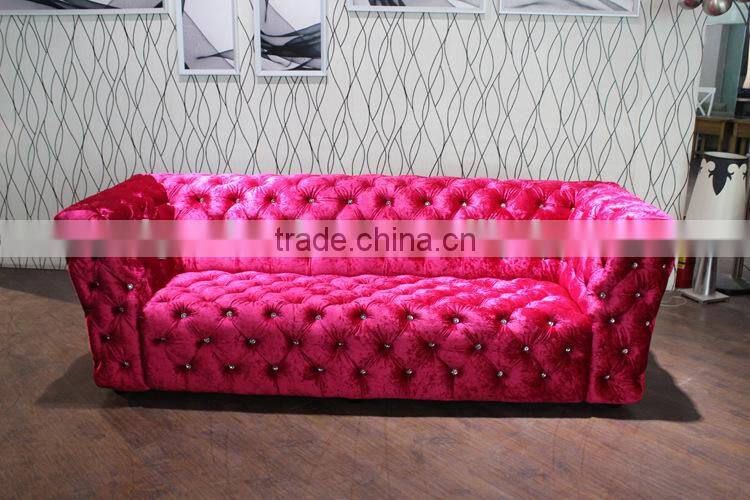 French Style Living Room Furniture Fabric Sofa Set/European New Classic Wood Carving Flamboyant Upholstered Fabric Sofa
