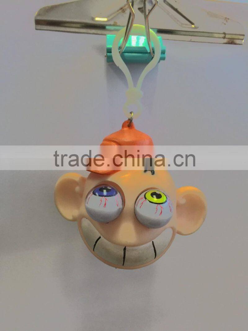 Big Eyes Plastic Key Chain Toys,Soft Splat Toys for Young People
