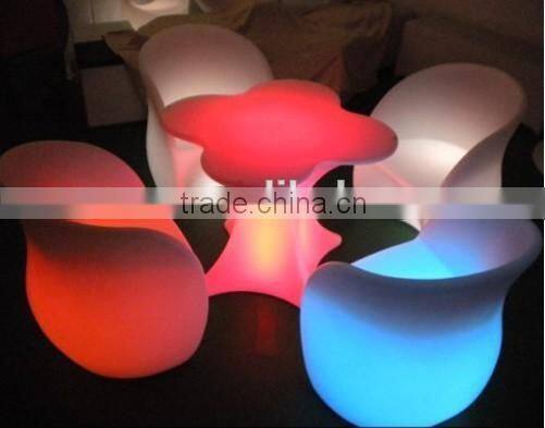 PE Material Rotational Moulding Plastic rechargeable LED light cube/LED SOFA/LED furniture