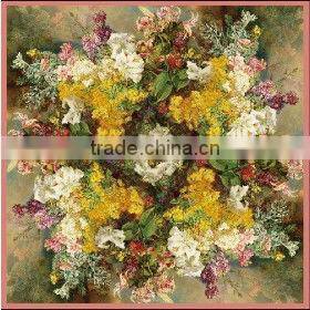 Factory Free Sample No MOQ Flower Printed Scarf