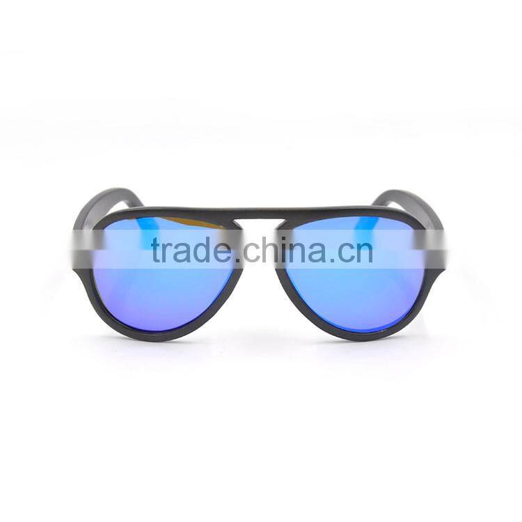 2016 wooden sunglasses with mirror lens