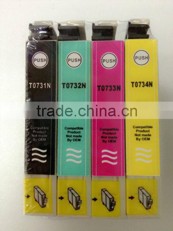 Compatible Inkjet ink Cartridge for Epson printer T0731 T40W TX550W TX600FW