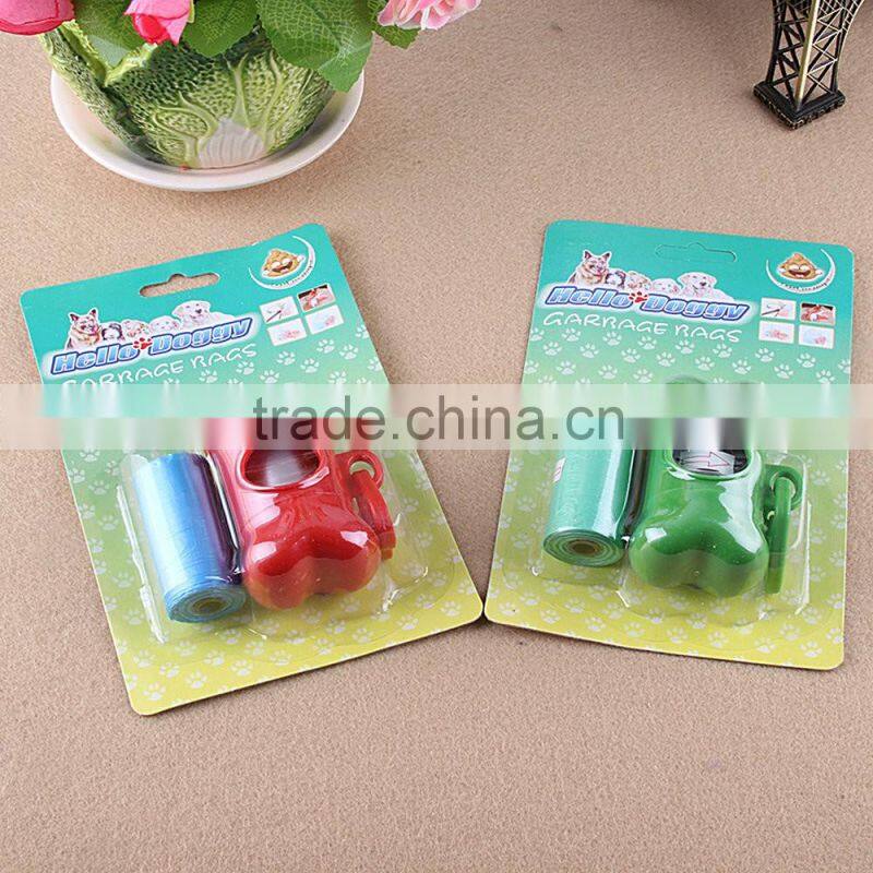 Yiwu Eco-friendly Hdpe Clear White Paw Printed Pet Waste Plastic Bag