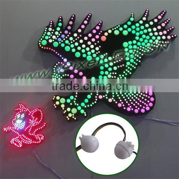 full color dc12v 30mm addressable led pixel light