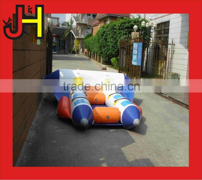 2016 Alibaba Suppliers Excellent Material Double Tubes Inflatable Water Banana Boat For Sale