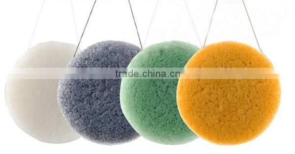 Facial cleansing green tea konjac sponge