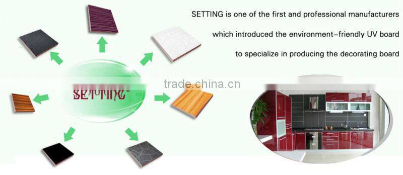 5 times uv coating mdf board for kitchen cabinet doors