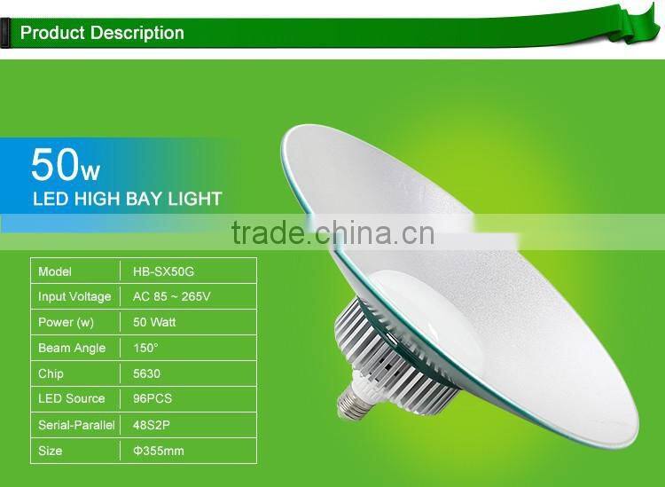 UL SAA CE high brightness high bay light, factory 50W 100W 150 watt led high bay lighting led highbay