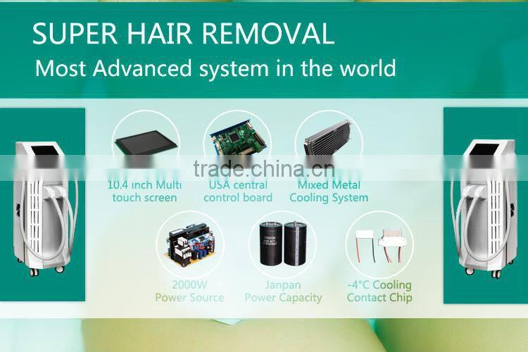 CE Approved 3 Handles Ipl Hair Removal Mole Removal Device