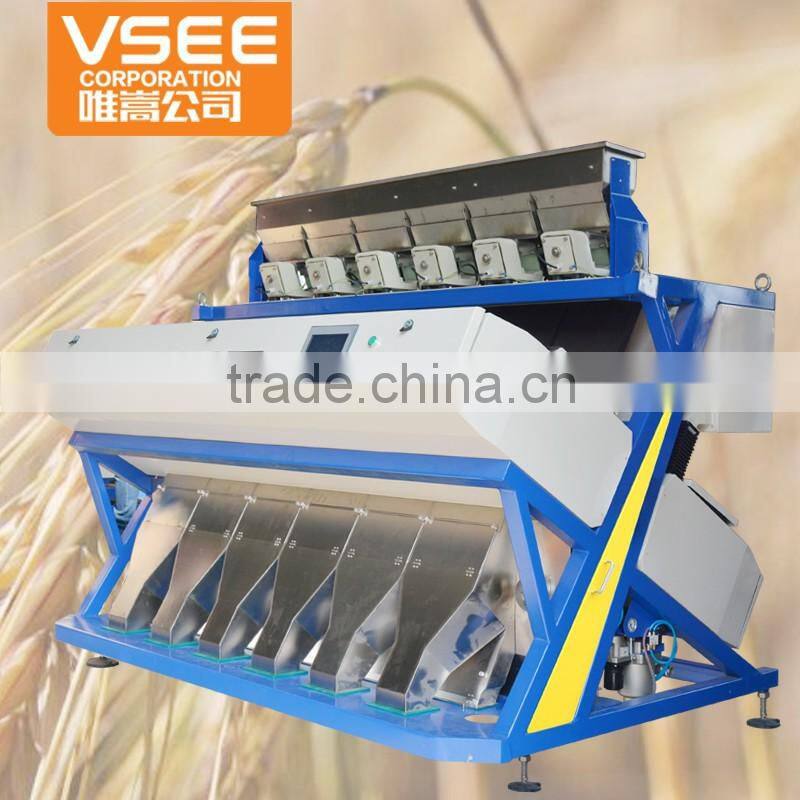 High output CE Best certificated large capacity ccd camera 5000+ pixels RGB grains color sorter machine