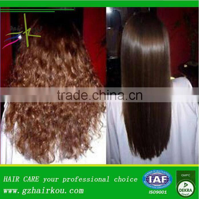 Permanent hair straightening cream with bio keratin / straightening essence