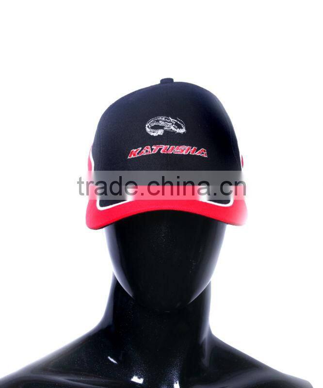 Factory direct sale low price red and black canvas fishing hunting hat with star